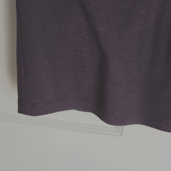 Liz Claiborne, Women's M, Navy,l Fold Over Sleeve, 7 Silver Colored Buttons - Picture 3 of 8